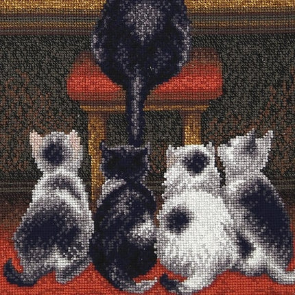 DIY Counted Cross Stitch Kit "Music lesson"