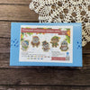 Christmas Bead Embroidery Kit Christmas toys "Santa and friends" Set 5 pcs Christmas tree toys
