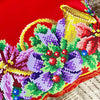 DIY Bead embroidery cushion cover kit "Christmas Flower"