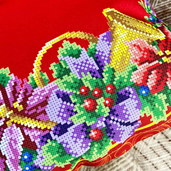 DIY Bead embroidery cushion cover kit 