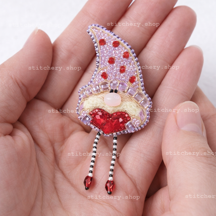 Beadwork kit for creating broоch ""