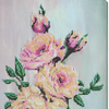 DIY Bead Embroidery Kit "Gentle roses" 9.1"x16.1" / 23.0x41.0 cm