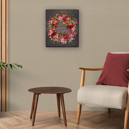 DIY Bead Embroidery Kit "Red рomegranates" 11.8"x13.4" / 30.0x34.0 cm
