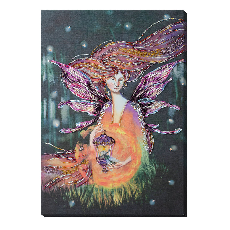 DIY Bead Embroidery Kit "Summer night" 11.0"x15.7" / 28.0x40.0 cm