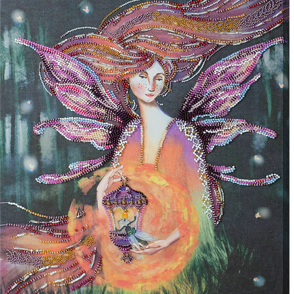 DIY Bead Embroidery Kit "Summer night" 11.0"x15.7" / 28.0x40.0 cm