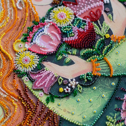 DIY Bead Embroidery Kit "Spring in love" 11.8"x17.7" / 30.0x45.0 cm