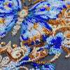 DIY Bead Embroidery Kit "Luxurious sapphire" 8.7"x8.7" / 22.0x22.0 cm