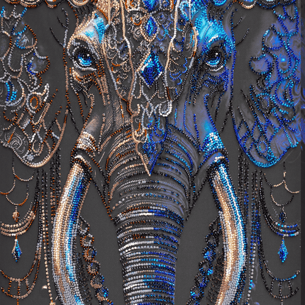 DIY Bead Embroidery Kit "Sage gaze" 11.8"x16.9" / 30.0x43.0 cm