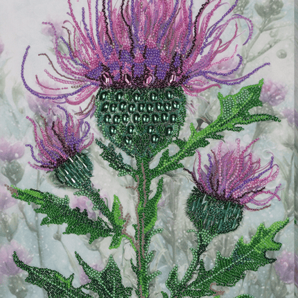 DIY Bead Embroidery Kit "Thorny luxury" 13.8"x9.8" / 35.0x25.0 cm