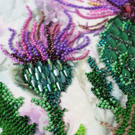 DIY Bead Embroidery Kit "Thorny luxury" 13.8"x9.8" / 35.0x25.0 cm