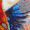 DIY Bead Embroidery Kit "A colorful flap of a wing" 9.8"x13.8" / 25.0x35.0 cm
