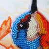 DIY Bead Embroidery Kit "A colorful flap of a wing" 9.8"x13.8" / 25.0x35.0 cm