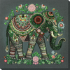 DIY Bead Embroidery Kit "Majestic wisdom" 11.8"x11.8" / 30.0x30.0 cm