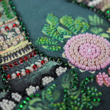 DIY Bead Embroidery Kit "Majestic wisdom" 11.8"x11.8" / 30.0x30.0 cm