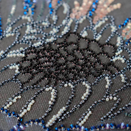 DIY Bead Embroidery Kit "Blooming in the dark" 11.8"x15.7" / 30.0x40.0 cm