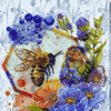 DIY Bead Embroidery Kit "Flower honey" 7.9"x10.2" / 20.0x26.0 cm