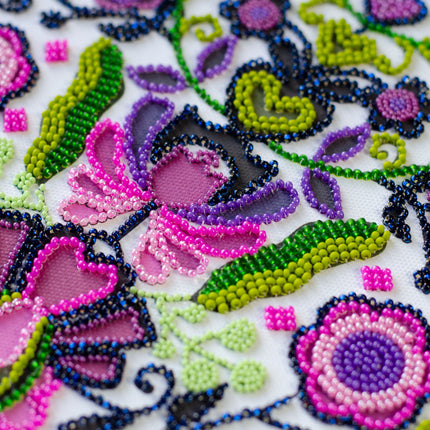 DIY Bead Embroidery Kit "Remembering traditions" 11.0"x15.4" / 28.0x39.0 cm