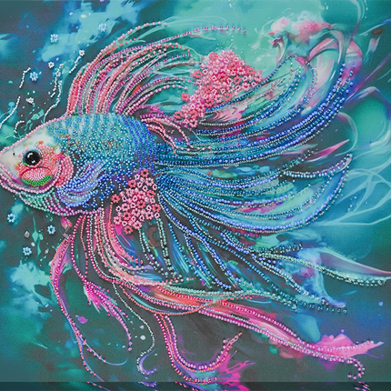 DIY Bead Embroidery Kit "At depth" 13.0"x11.8" / 33.0x30.0 cm