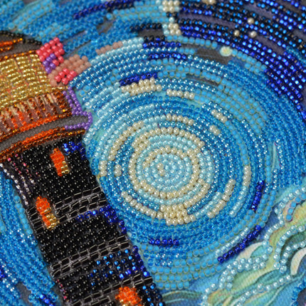 DIY Bead Embroidery Kit "Lighting the way" 7.9"x12.6" / 20.0x32.0 cm