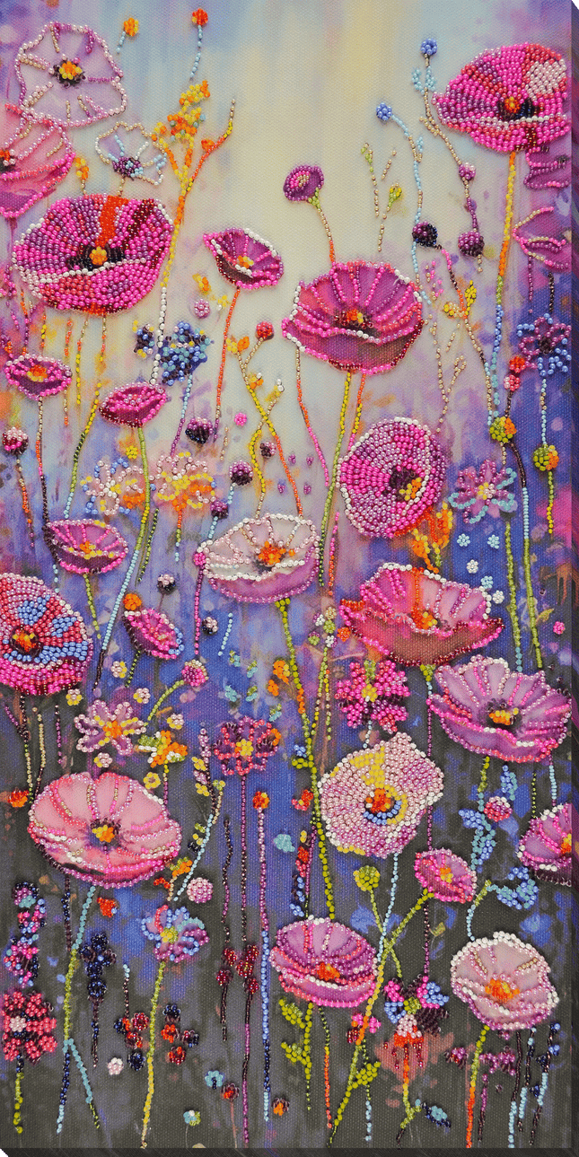 DIY Bead Embroidery Kit "Spring moment" 8.7"x17.7" / 22.0x45.0 cm
