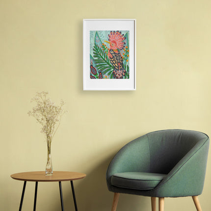 DIY Bead Embroidery Kit "A woodland melody" 9.8"x11.8" / 25.0x30.0 cm