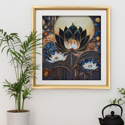DIY Bead Embroidery Kit "Dream Bloom" 11.8"x13.0" / 30.0x33.0 cm