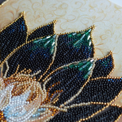 DIY Bead Embroidery Kit "Dream Bloom" 11.8"x13.0" / 30.0x33.0 cm