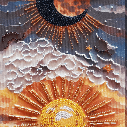 DIY Bead Embroidery Kit "Between day and night" 15.7"x6.3" / 40.0x16.0 cm