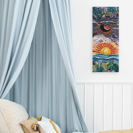 DIY Bead Embroidery Kit "Between day and night" 15.7"x6.3" / 40.0x16.0 cm