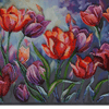 DIY Bead Embroidery Kit "An inspiring palette" 10.2"x15.7" / 26.0x40.0 cm