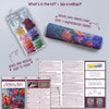 DIY Bead Embroidery Kit "An inspiring palette" 10.2"x15.7" / 26.0x40.0 cm