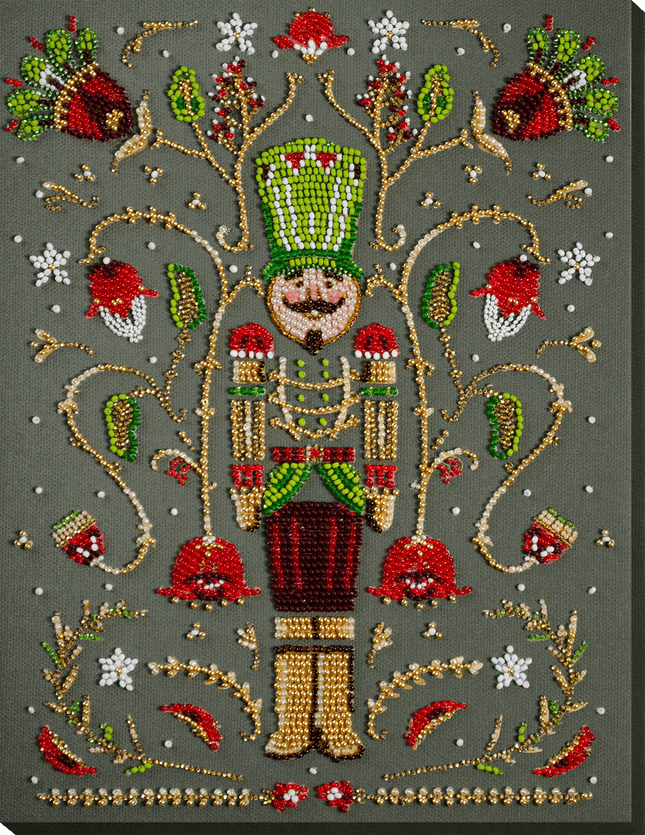 DIY Bead Embroidery Kit "Hero of the Christmas Night " 7.7"x10.2" / 19.5x26.0 cm