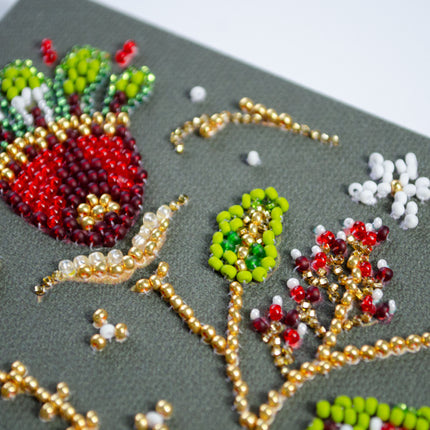 DIY Bead Embroidery Kit "Hero of the Christmas Night " 7.7"x10.2" / 19.5x26.0 cm