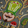 DIY Bead Embroidery Kit "Hero of the Christmas Night " 7.7"x10.2" / 19.5x26.0 cm