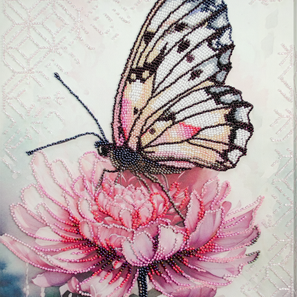 DIY Bead Embroidery Kit "Petal dream" 9.8"x13.0" / 25.0x33.0 cm
