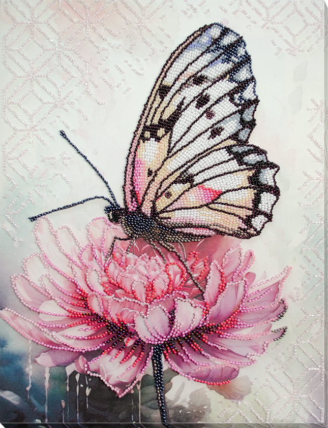 DIY Bead Embroidery Kit "Petal dream" 9.8"x13.0" / 25.0x33.0 cm