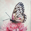 DIY Bead Embroidery Kit "Petal dream" 9.8"x13.0" / 25.0x33.0 cm