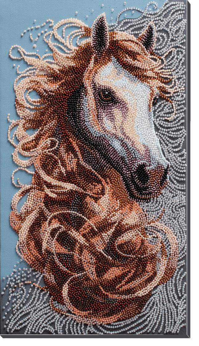 DIY Bead Embroidery Kit "Spirit of the Prairies" 7.9"x14.2" / 20.0x36.0 cm