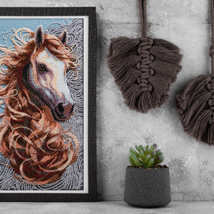 DIY Bead Embroidery Kit "Spirit of the Prairies" 7.9"x14.2" / 20.0x36.0 cm