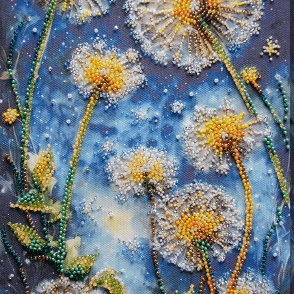 DIY Bead Embroidery Kit "Give your dream to the wind" 6.7"x11.4" / 17.0x29.0 cm