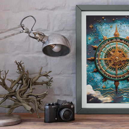DIY Bead Embroidery Kit "Find your way" 7.9"x11.8" / 20.0x30.0 cm