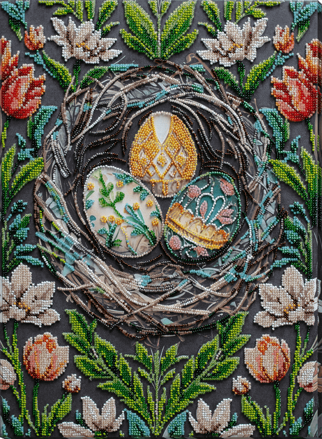 DIY Bead Embroidery Kit "Cherish Traditions" 11.8"x16.1" / 30.0x41.0 cm