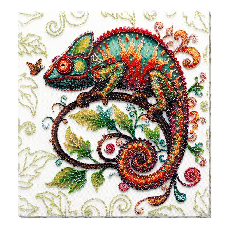 DIY Bead Embroidery Kit "The master of reincarnations" 11.0"x11.8" / 28.0x30.0 cm