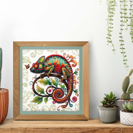 DIY Bead Embroidery Kit "The master of reincarnations" 11.0"x11.8" / 28.0x30.0 cm