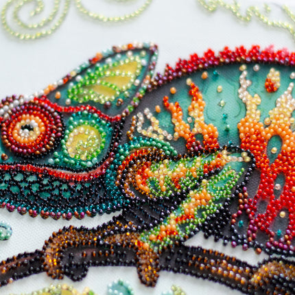 DIY Bead Embroidery Kit "The master of reincarnations" 11.0"x11.8" / 28.0x30.0 cm
