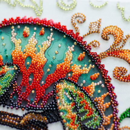 DIY Bead Embroidery Kit "The master of reincarnations" 11.0"x11.8" / 28.0x30.0 cm