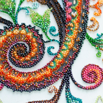 DIY Bead Embroidery Kit "The master of reincarnations" 11.0"x11.8" / 28.0x30.0 cm