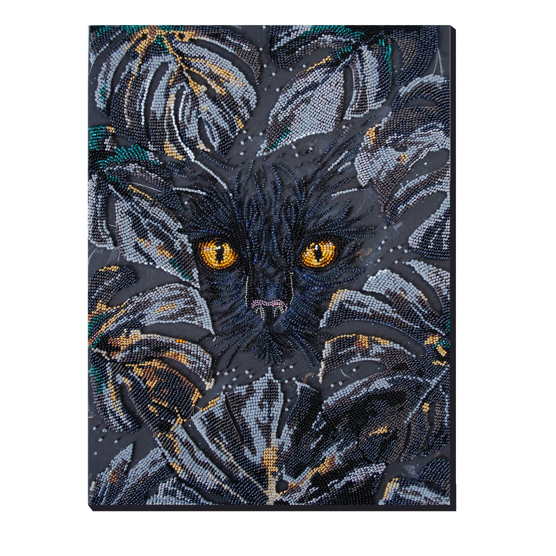 DIY Bead Embroidery Kit "Lurking" 14.6"x11.0" / 37.0x28.0 cm