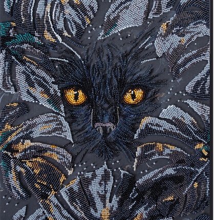 DIY Bead Embroidery Kit "Lurking" 14.6"x11.0" / 37.0x28.0 cm