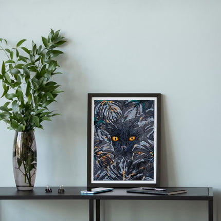 DIY Bead Embroidery Kit "Lurking" 14.6"x11.0" / 37.0x28.0 cm